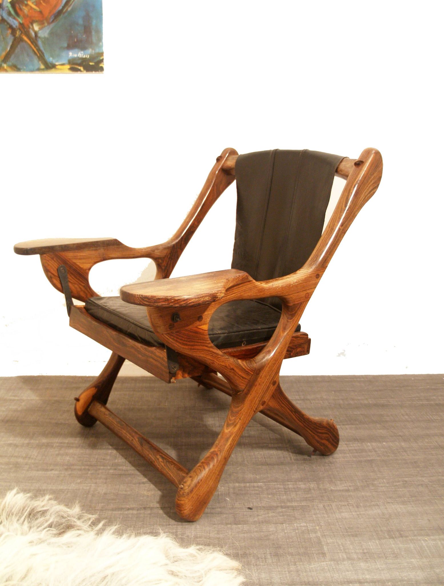 Don Shoemaker sling Winger lounge chair for Senal