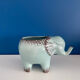 Enamelled elephant pot cover
