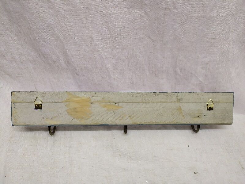 Wooden towel holder Patères Metal Edges Fish Deco Marine Spirit brocanteespritdantan