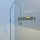 Vintage adjustable wall light, chrome and white lacquered metal, Italy 1970