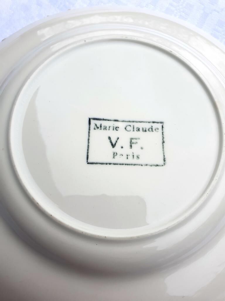 Set 4 plates Marie Claude VF Paris Sting Art 1960