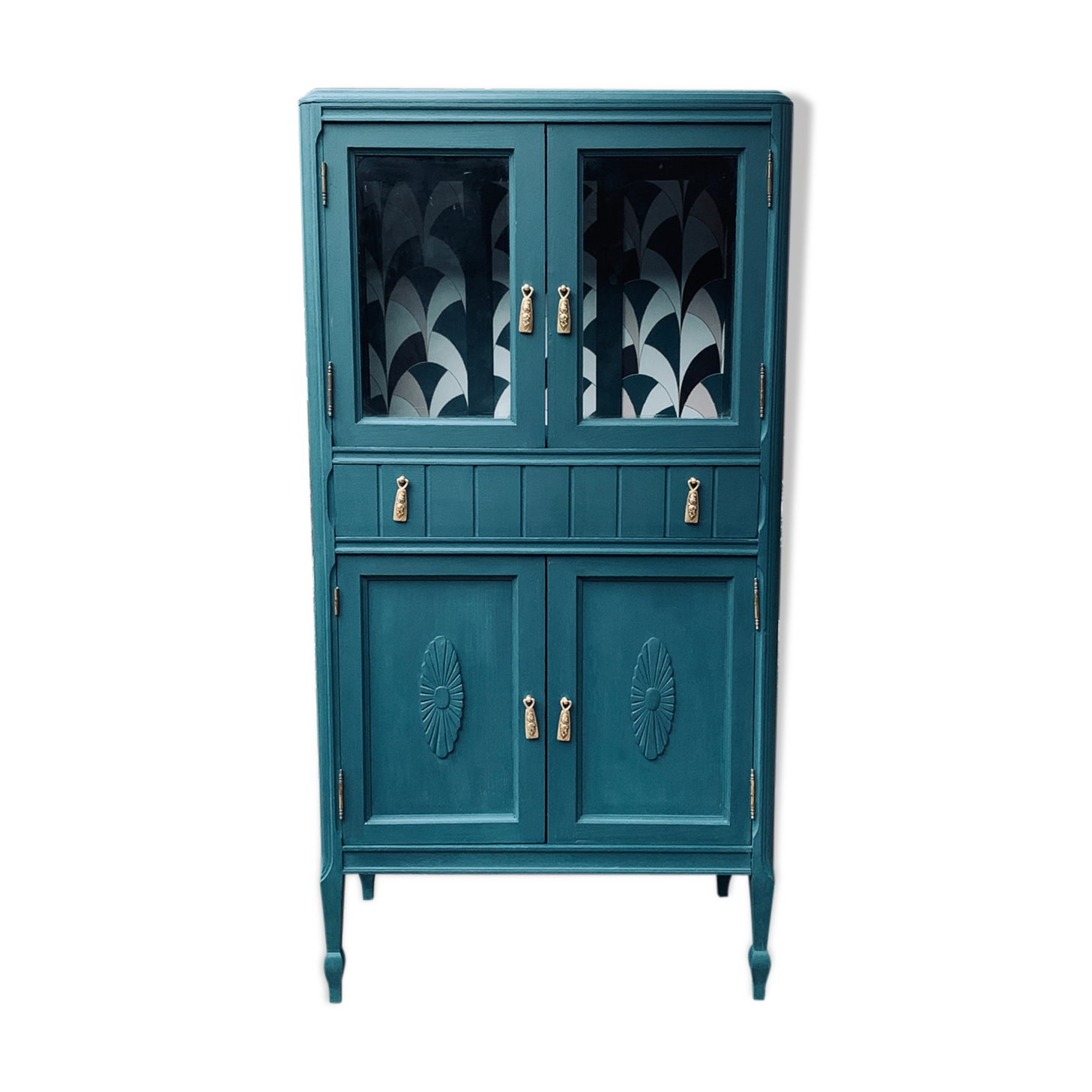 Art deco glass buffet