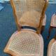 6 Louis XV cane chairs in solid wood from the 1950s