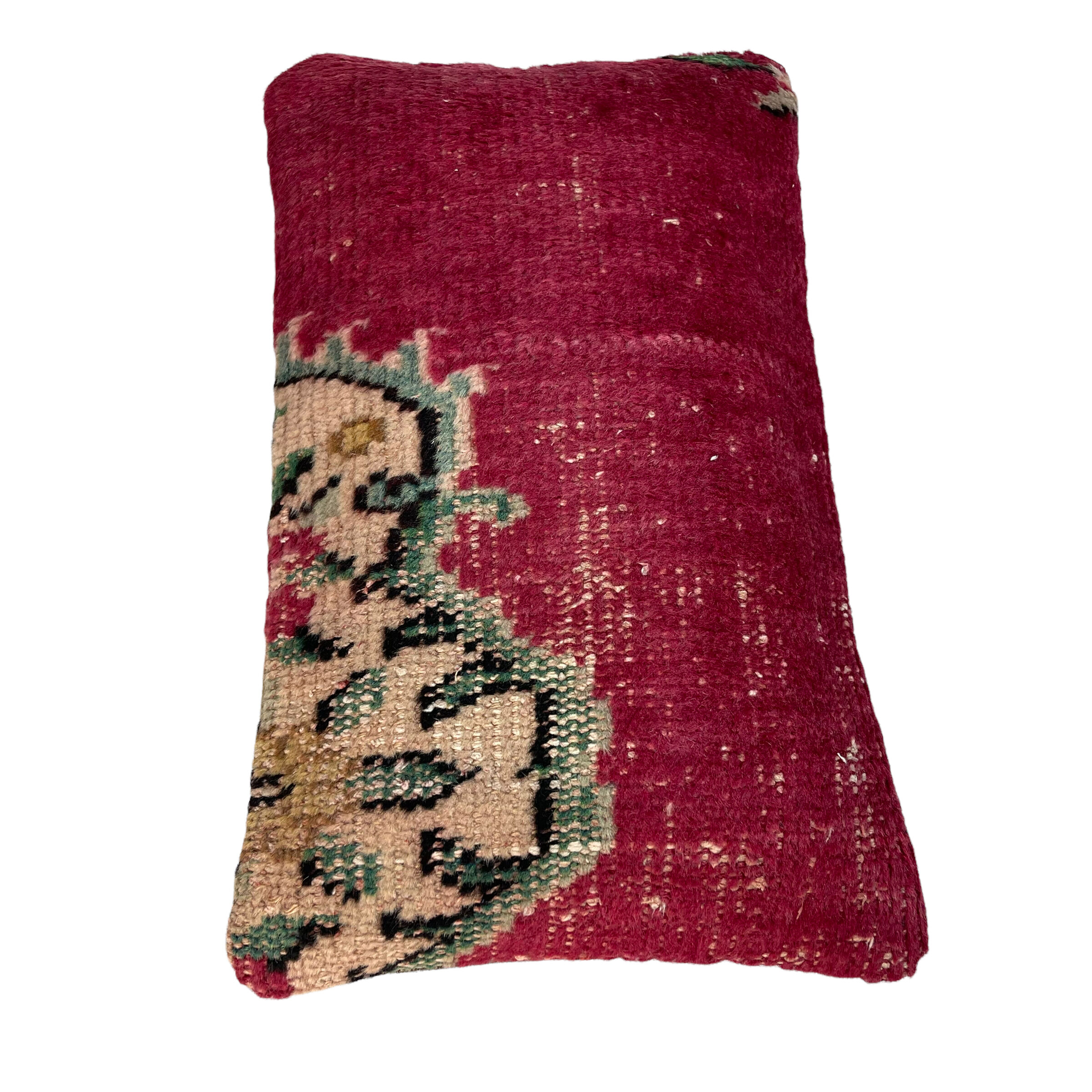 Vintage turkish rug cushion cover, 30 x 50 cm