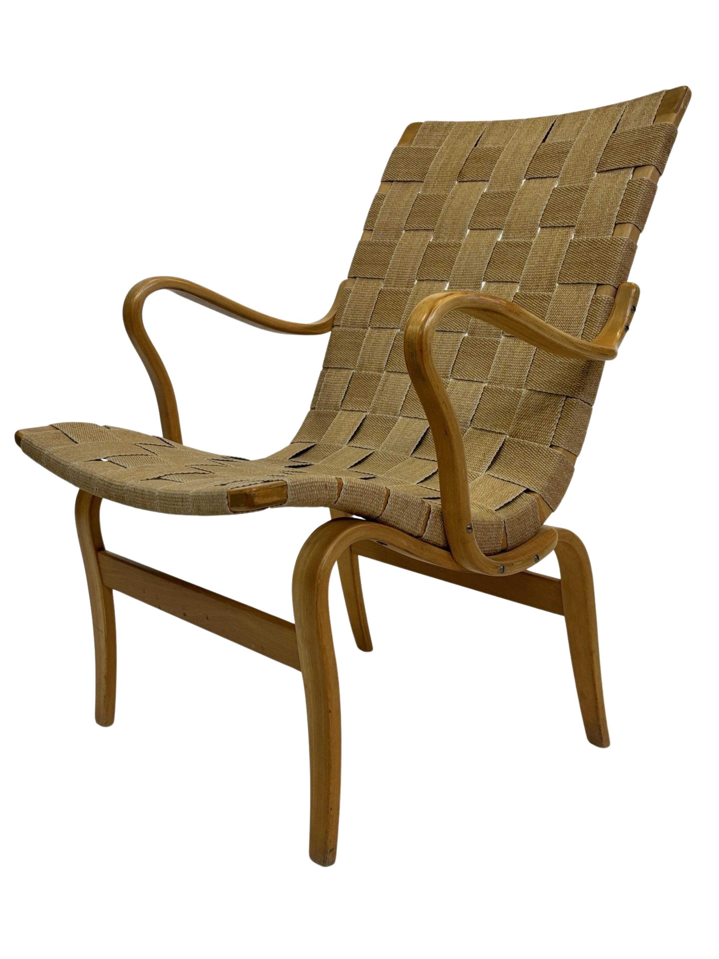 Paire de fauteuils originaux Mid Century modèle "Eva" par Bruno Mathsson 1971 Suède