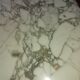 Large dining table in vintage marble 70'S Roche and Bobois