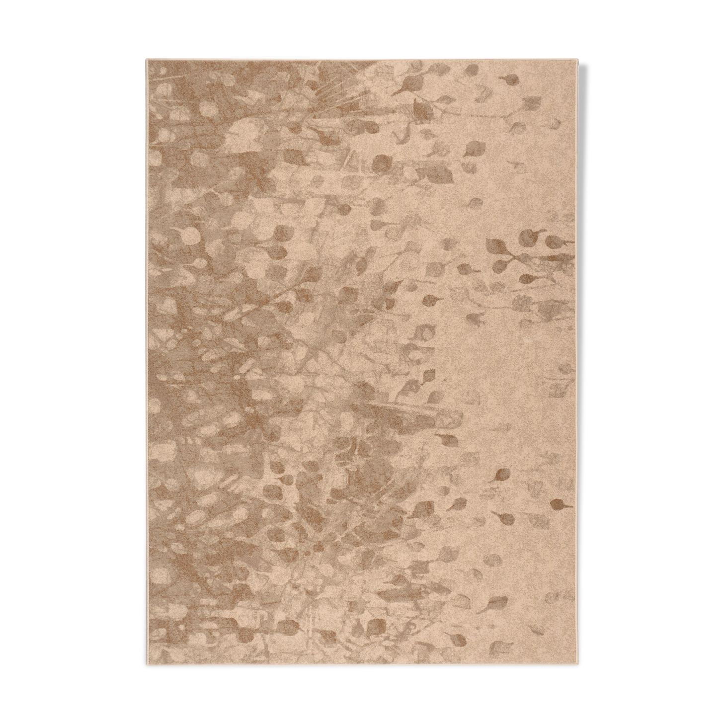 1.6x2.3 m beige and brown wool carpet