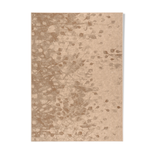 tapis laine beige et