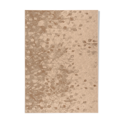 Tapis laine beige et marron 1,6x2,3 m