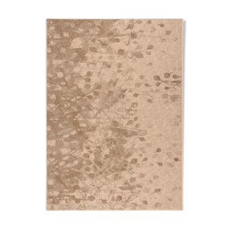 Tapis laine beige et marron 1,6x2,3 m