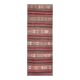 1970s Turkish Oushak handmade wool cotton red kilim runner 71x202