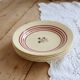 4 vintage Gien ironstone deep plates – Red floral pattern