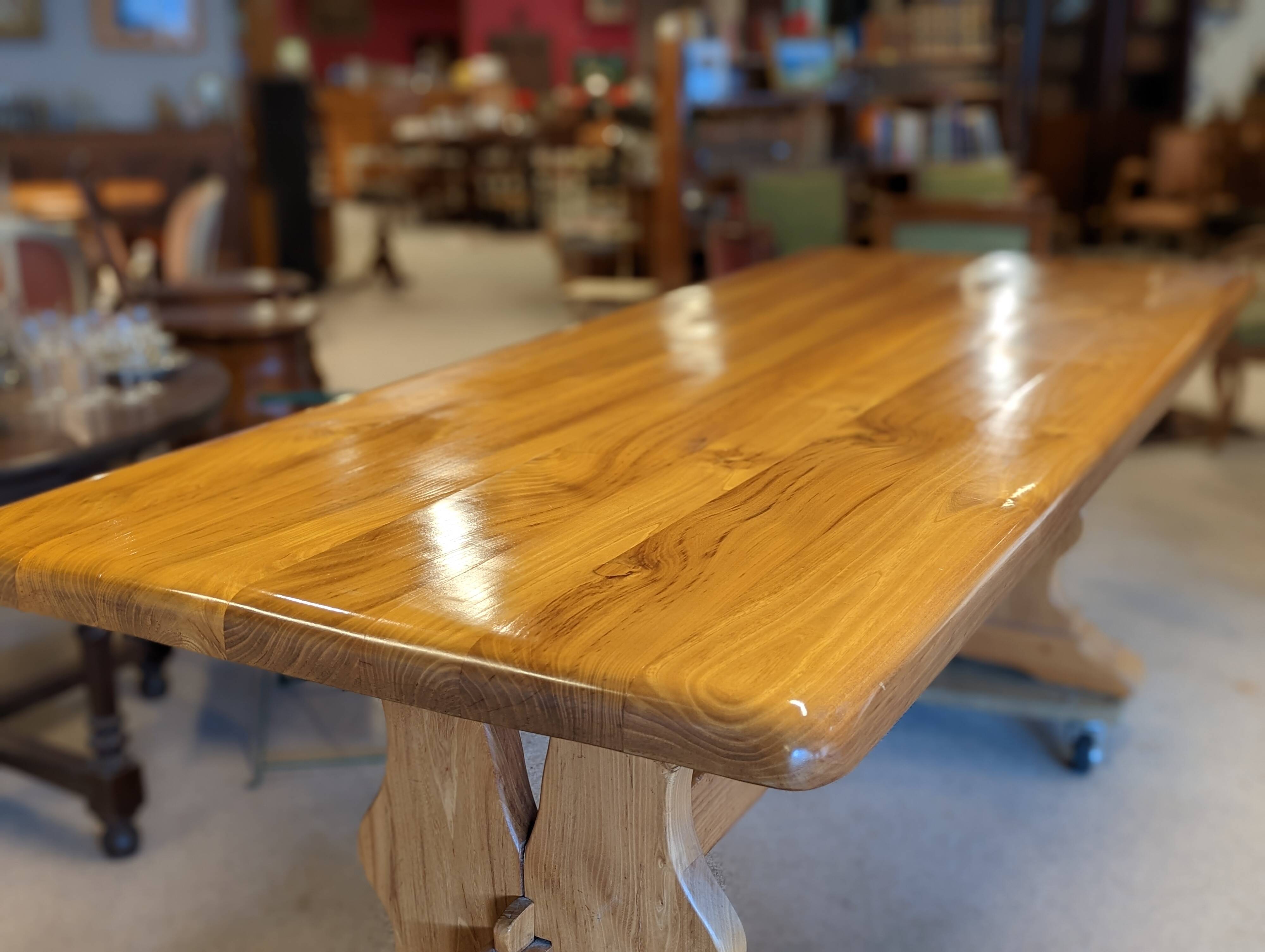 Elm monastery table