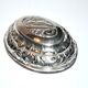 Art deco pillbox box in silver metal - antique snuffbox pillbox