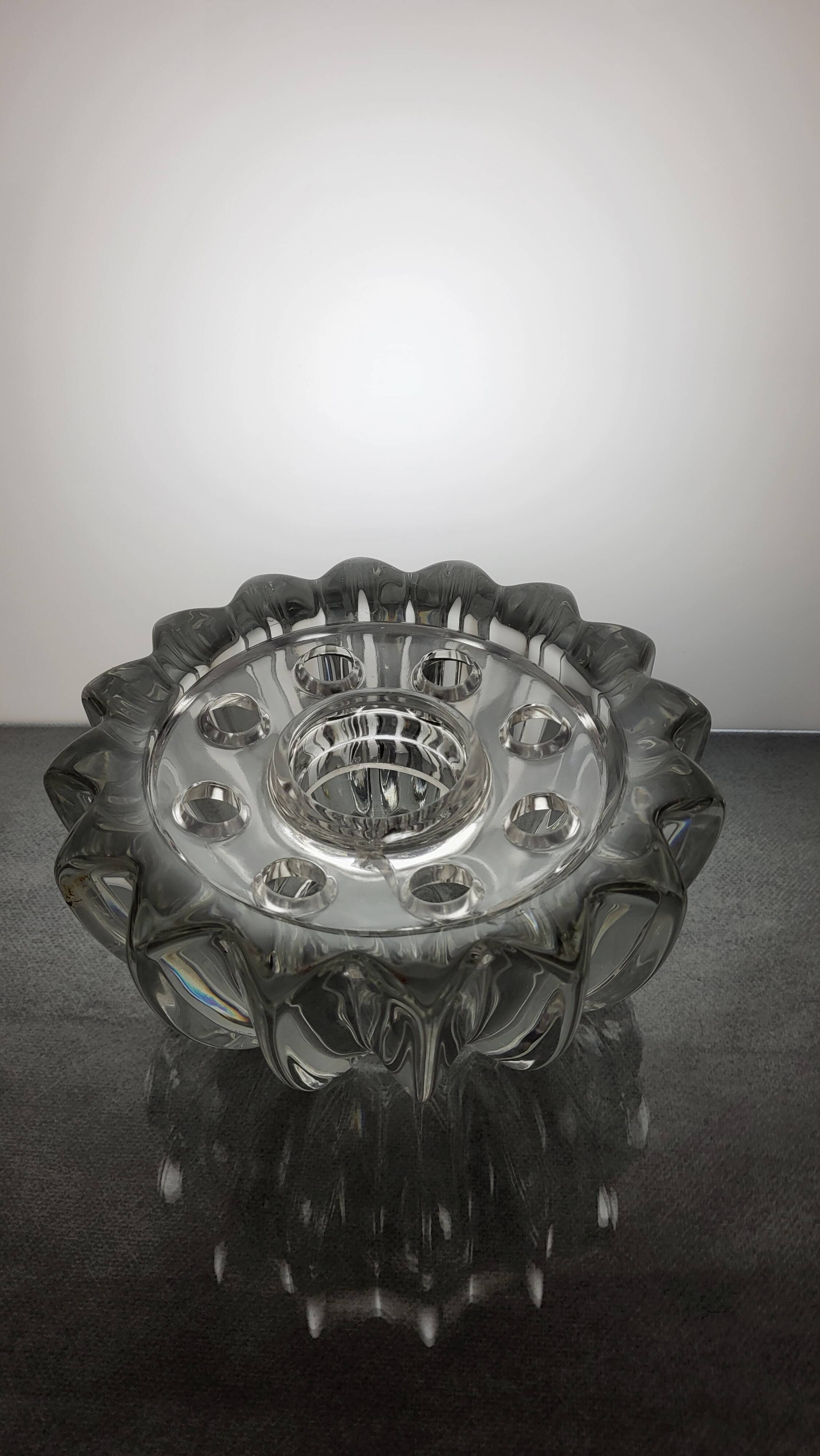 Pique Flowers Vase in crystal P. D'avesn