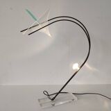 Plexiglas and metal lamp from Relco Milano, Italy 1980s
