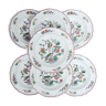 Lot de 7 assiettes creuses Villeroy et Boch Phoenix rouge