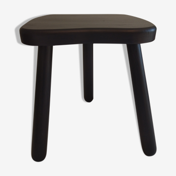 Black wood tripod stool