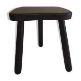 Black wood tripod stool