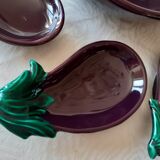 Service signed Vallauris, flat - 4 raviers, good condition