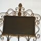 Wrought iron easel / menu holder