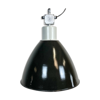 Large Industrial Enamel Factory Pendant Lamp from Elektrosvit, 1960s