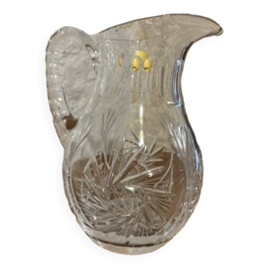 Carafe en cristal taillé - main