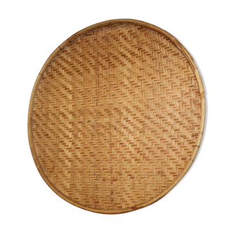 Large basket in bamboo