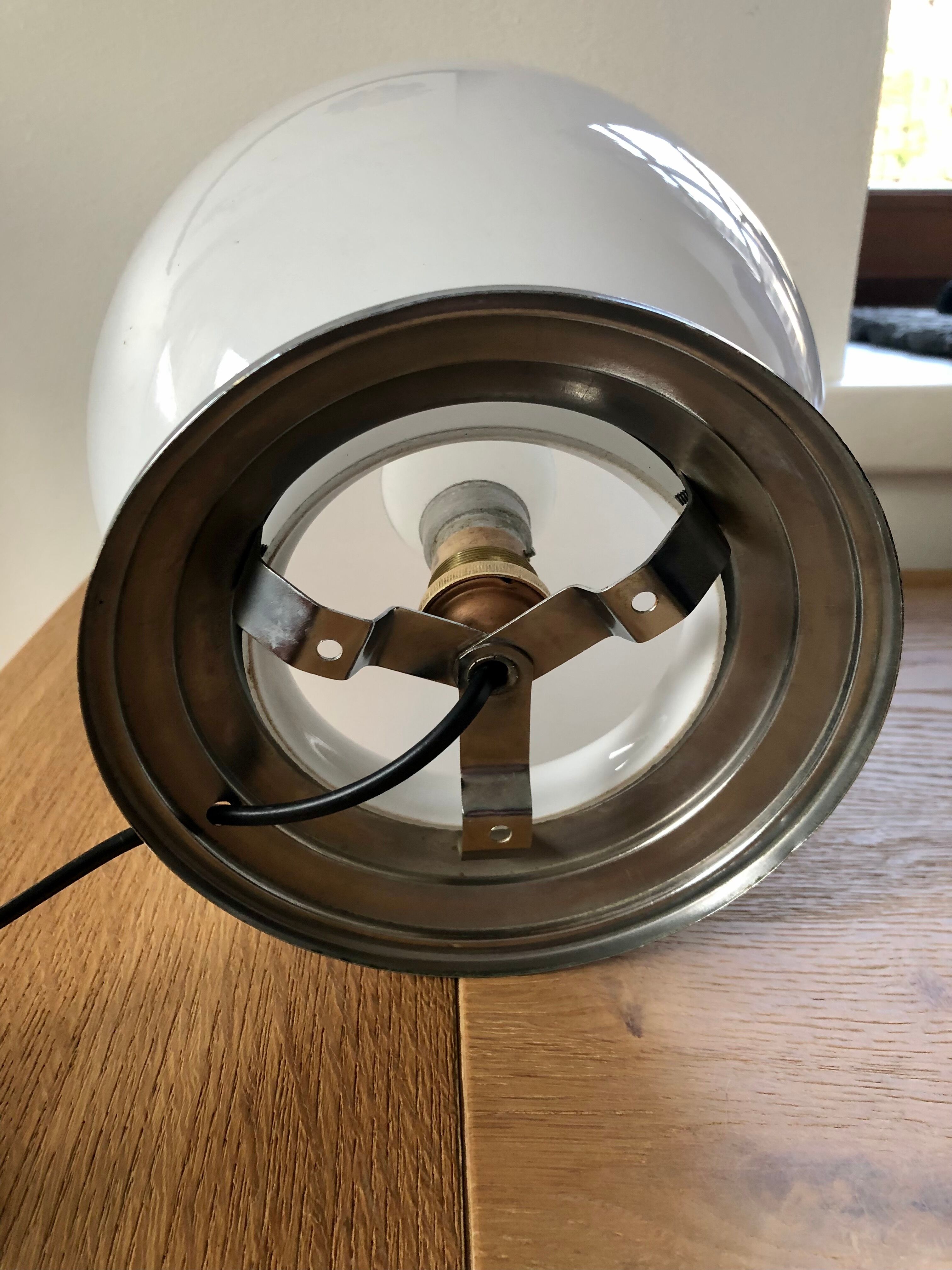 Lampe boule vintage à poser