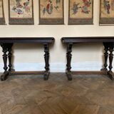 Paire de tables d’estaminet, fin XVIIIème siècle
