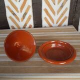 Enamelled terracotta tagine dish