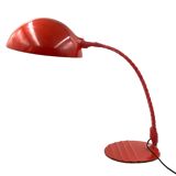 Elio Martinelli, Flex Calotta mod. Lampe de table/bureau 660 rouge vif, Martinelli Luce Italie, 1972