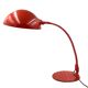 Elio Martinelli, Flex Calotta mod. 660 bright red table / desk lamp, Martinelli Luce Italy, 1972