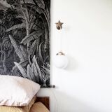White opaline pendant lamp
