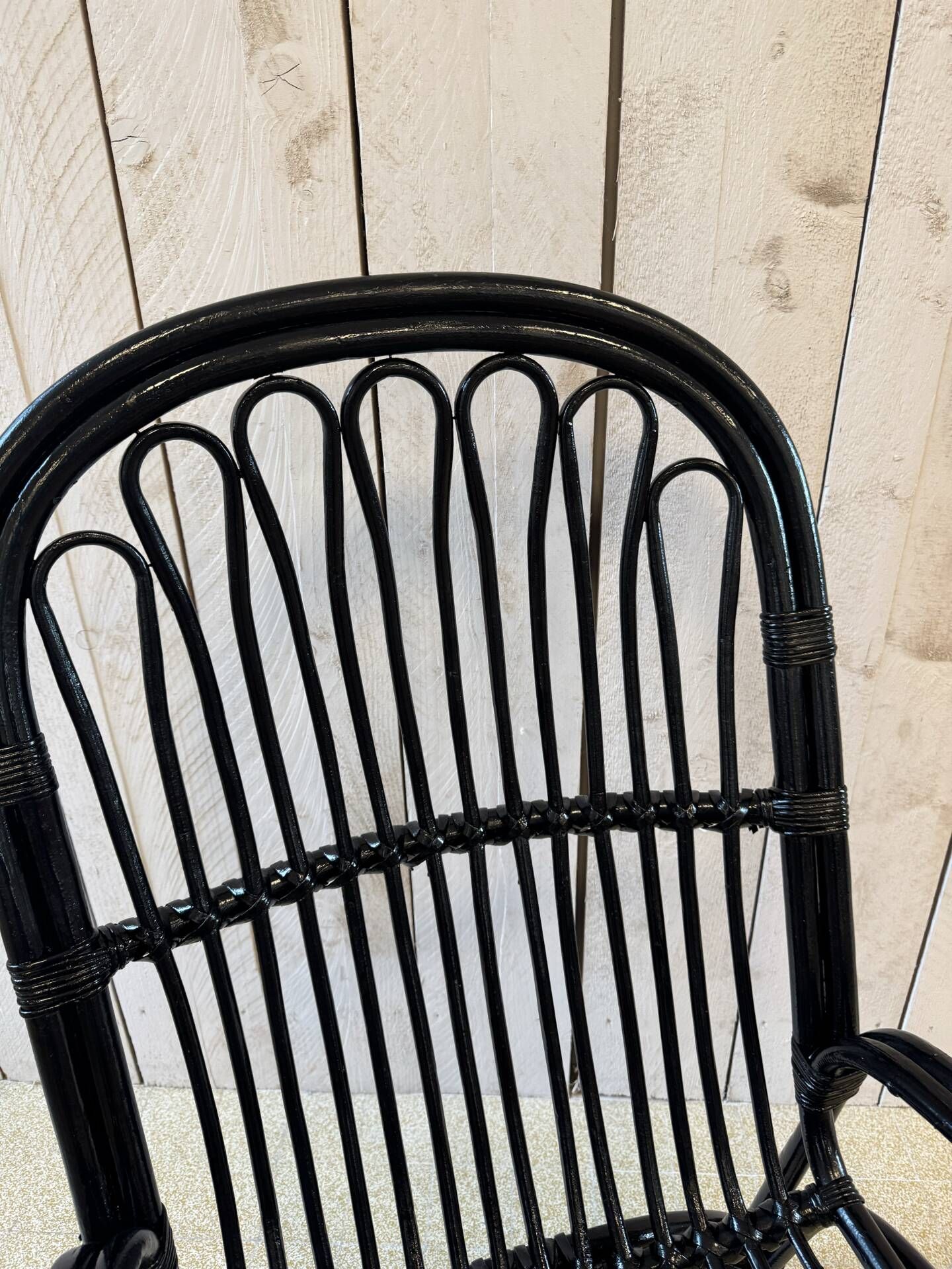 Bamboo and rattan armchair