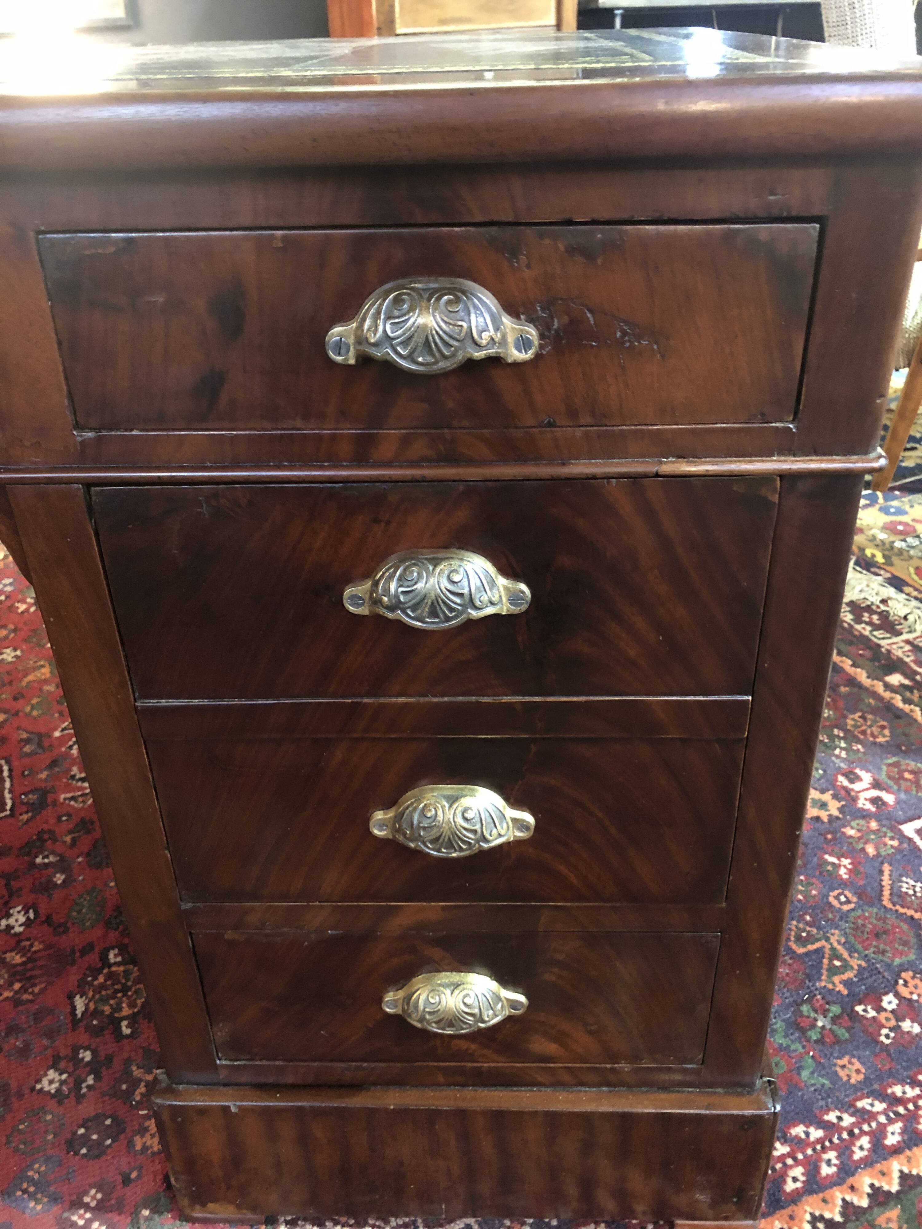 19th century pedestal desk