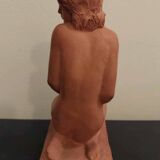 Terracotta sculpture "Kneeling Nude Woman"