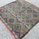 Ancien tapis marocain Kilim 112x112cm