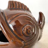 Vintage ceramic zoomorphic fish ashtray