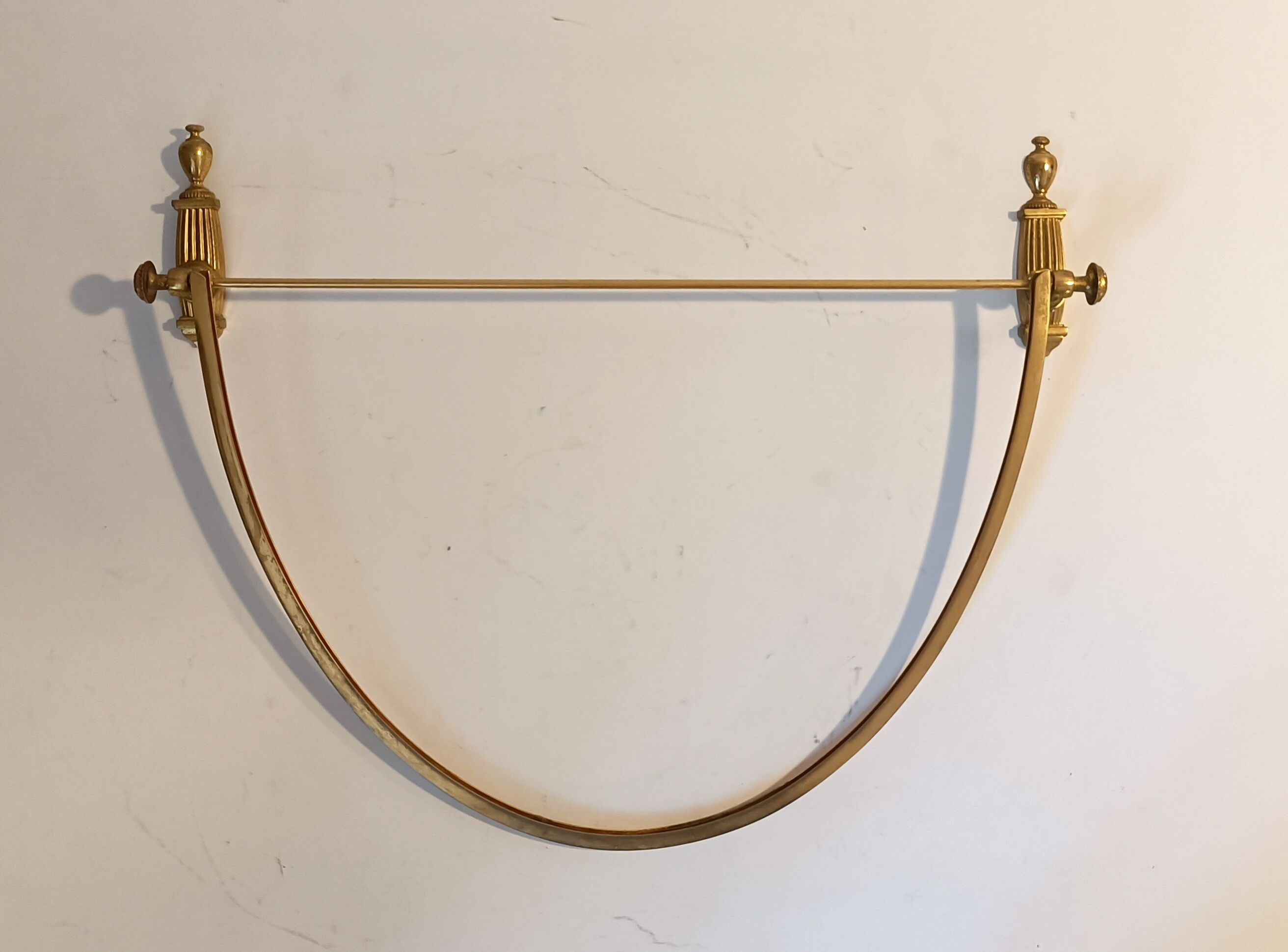 1940/1950 neo-classical 1940/1950 oval swivel mirror 40x70cm