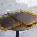 Paire de plateaux vintage