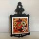 Yellow-orange teapot trivet Japan