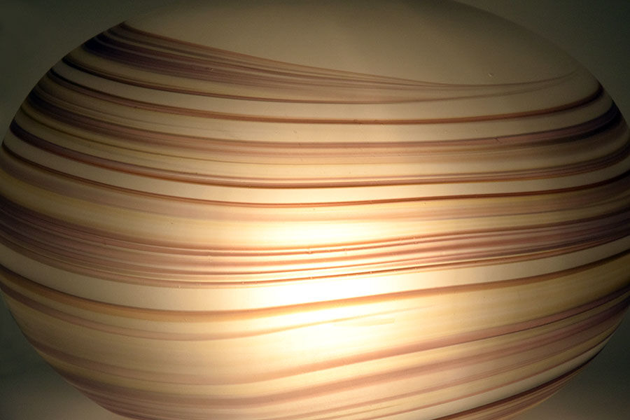 Glass Giove Lamp from VeArt, 1970s