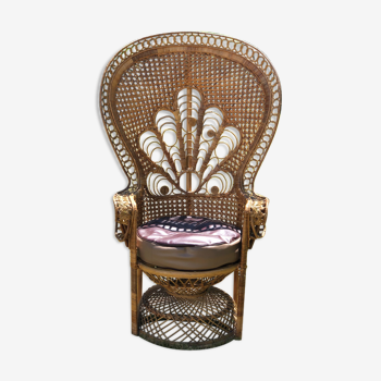 Fauteuil Emmanuelle peacock