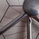Vintage aluminum wall coat rack.