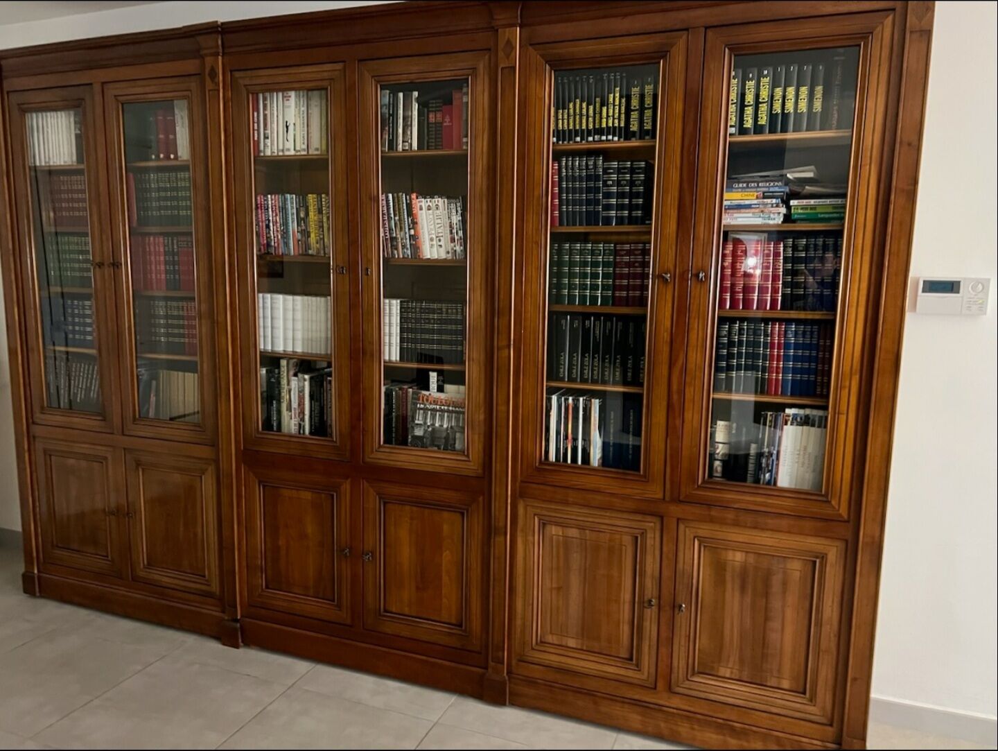 Bibliothèque Roche Bobois en Merisier