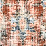 Tapis turc vintage shabby chic rouge pâle et bleu 5x9, 151x259 cm SK5619