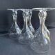 5 hollow foot champagne glasses – bayel cristallerie royale de champagne