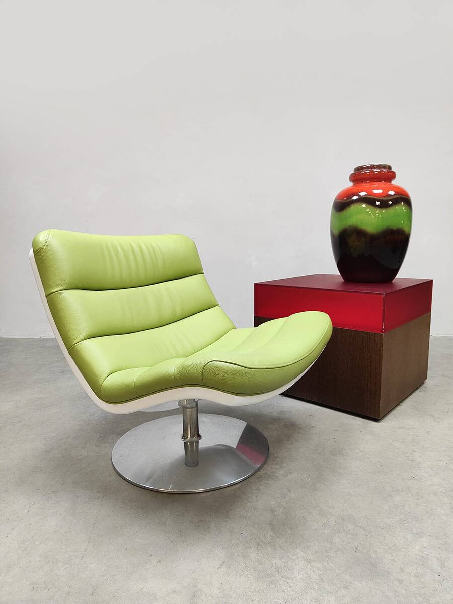 Vintage wooden acrylic lightbox sidetable 'Red light'