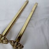 Brass tieback hook, curtain accessory, flower decor